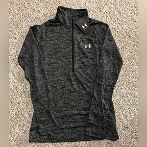 New Under Armour Women’s 1/2 Zip Grey Long Sleeve Shirt - Size XS  NWT